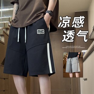夏季新薄款短裤男孩12岁初中学生休闲运动裤15青少年大童五分裤子
