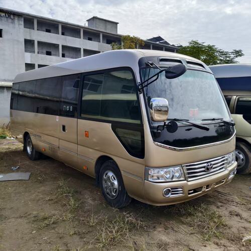 跨境出口翻新考斯特23座商务豪华巴士中巴客车