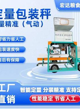自动定量包装秤粮食智能定量打包机颗粒称重缝包一体机