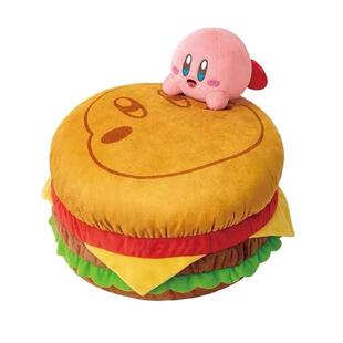 飞扑星卡汉堡之卡比汉堡抱枕瓦尔迪毛绒玩具抱枕靠枕