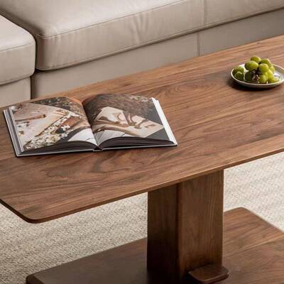 实木降茶多桌功能家用书小户型餐桌现代升简约客厅办HRI公两几用