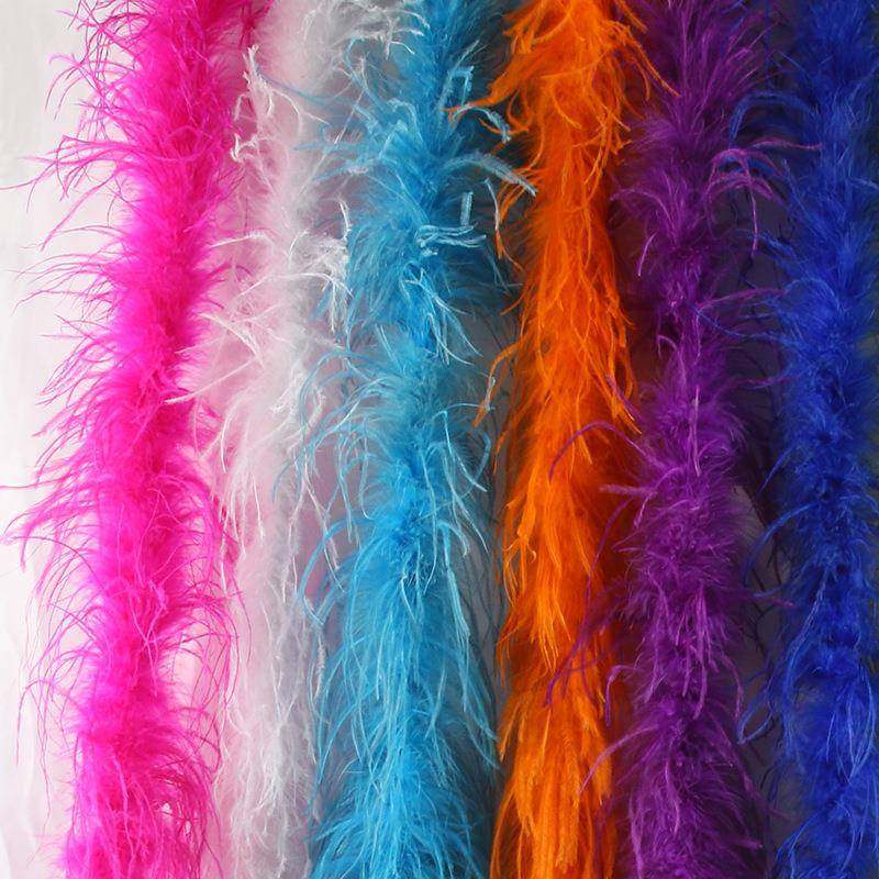 自自装销鸵产鸟毛件条羽毛条绒毛条RQRDIY饰品配服袖口衣领装饰羽