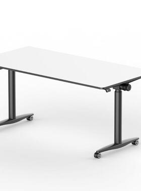 电办动降桌可移动可翻转公桌电桌脑升842电动升降培训讲板