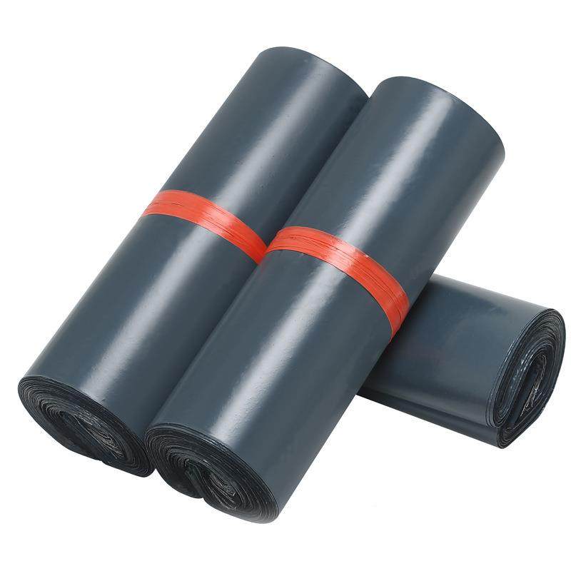 加厚灰色快递袋子黑用色打物快流专UXP递包袋整件订支持印刷图案