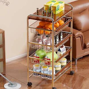 车中古风零食置架小17231690推移收纳架客厅多层厨房菜篮子零食架