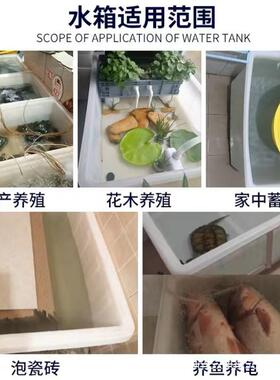 牛TMN筋水箱长方储桶方桶养水鱼卖形鱼浅盆储专水容器塑料桶用大
