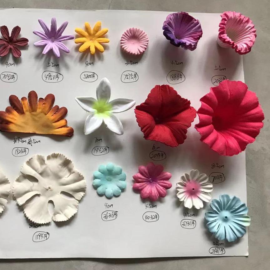 工厂直绢饰布花材DIY花瓣服鞋帽布料辅料真花仿销瓣050加工配件材