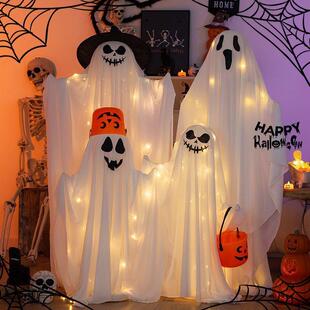 万530圣吧节瓜装饰发幽灵装扮道具南灯摆件户外光商场酒门口场景