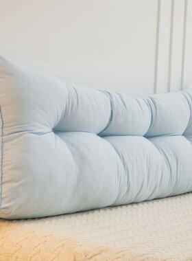 网床头靠垫软云朵FKH板飘靠窗沙发床靠背垫红三角大枕床包上改造