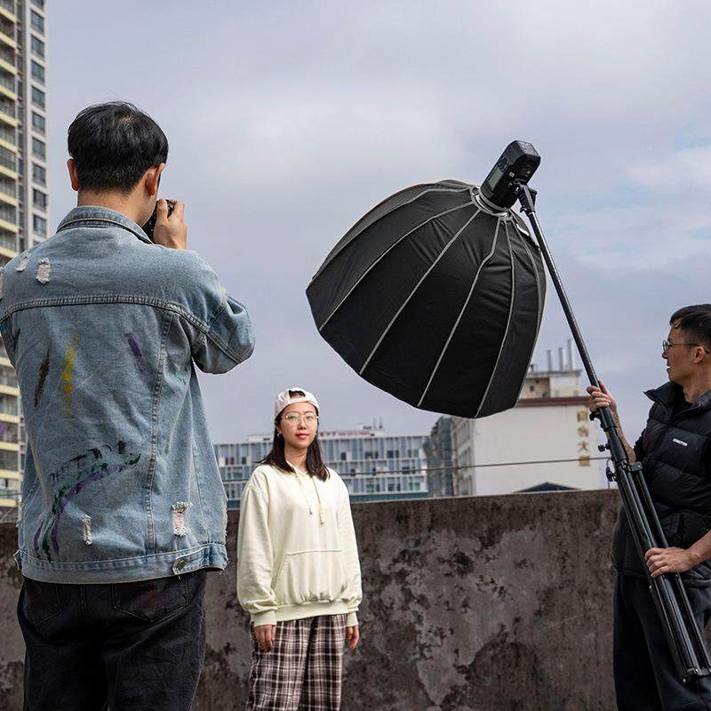 5c9m0cm0c0m快装深口柔光箱带栅EZG格伞式柔光罩7快拆便携深抛柔