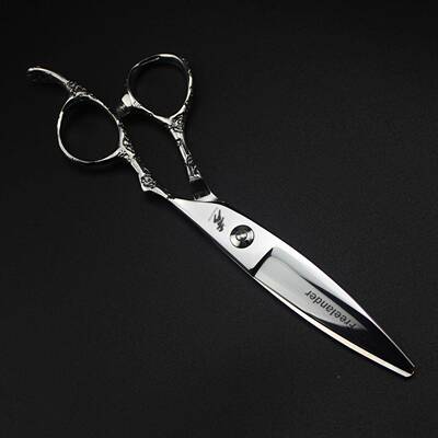 6.0寸梅花柄柳海叶大滑刀QFO发美发剪刀理剪平剪刘剪