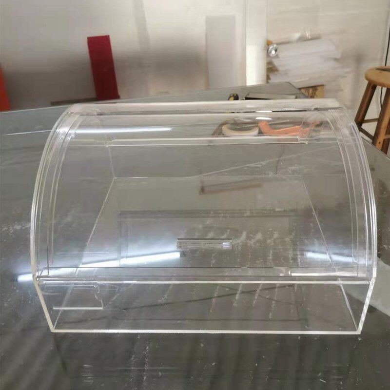 亚克力弧形盒子凉果箱面粉透明盒糖果柜J超市食品箱散货架厂家直