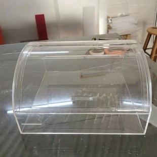 亚克力弧形盒子凉果箱面粉透明盒糖果柜J超市食品箱散货架厂家直