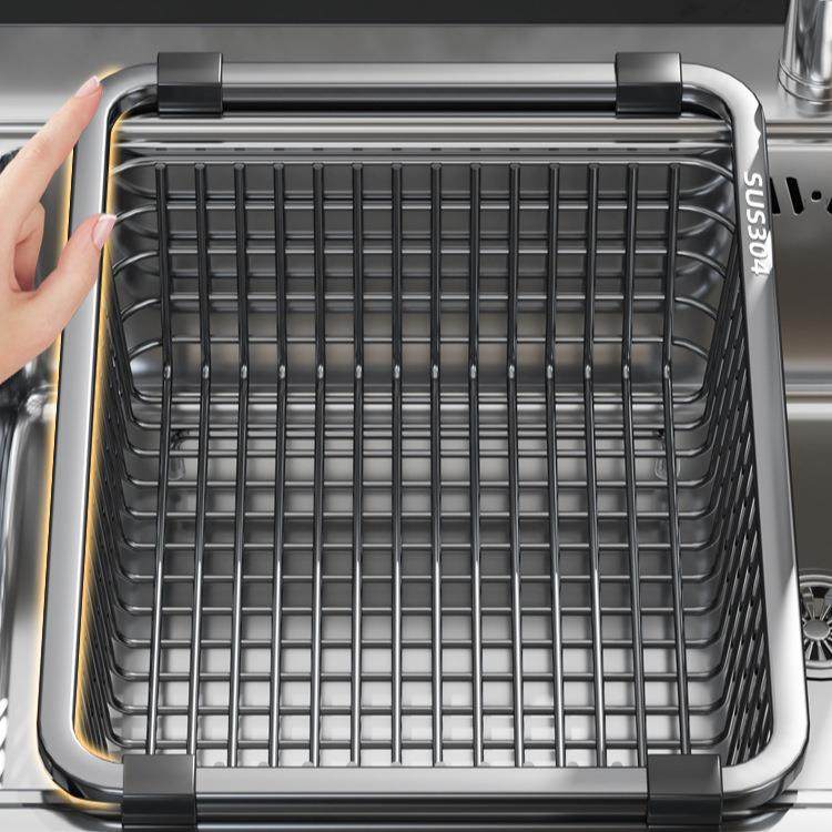 厨ARW房34不锈钢水槽沥水水篮沥架水池洗菜盆洗碗碗盘碟池架滤0水