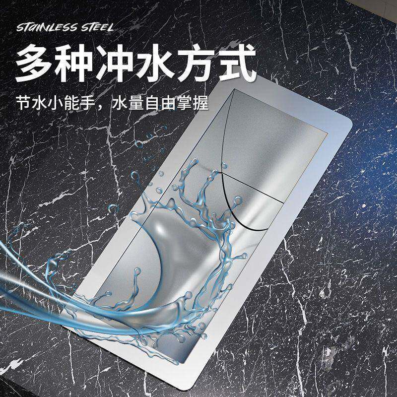 不锈钢农村旱厕蹲便器548加蹲便池蹲坑带脚加深大尺踩大池厕便所