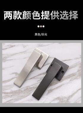 厂不简约直角室内门锁木室门把手3工RLH-47+R04锈钢卧门执手分体