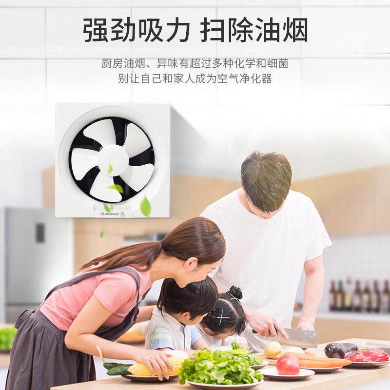 换金羚UPS百叶窗式排气扇8寸气扇厨房油烟厕所壁风扇APB2排0-4-1S