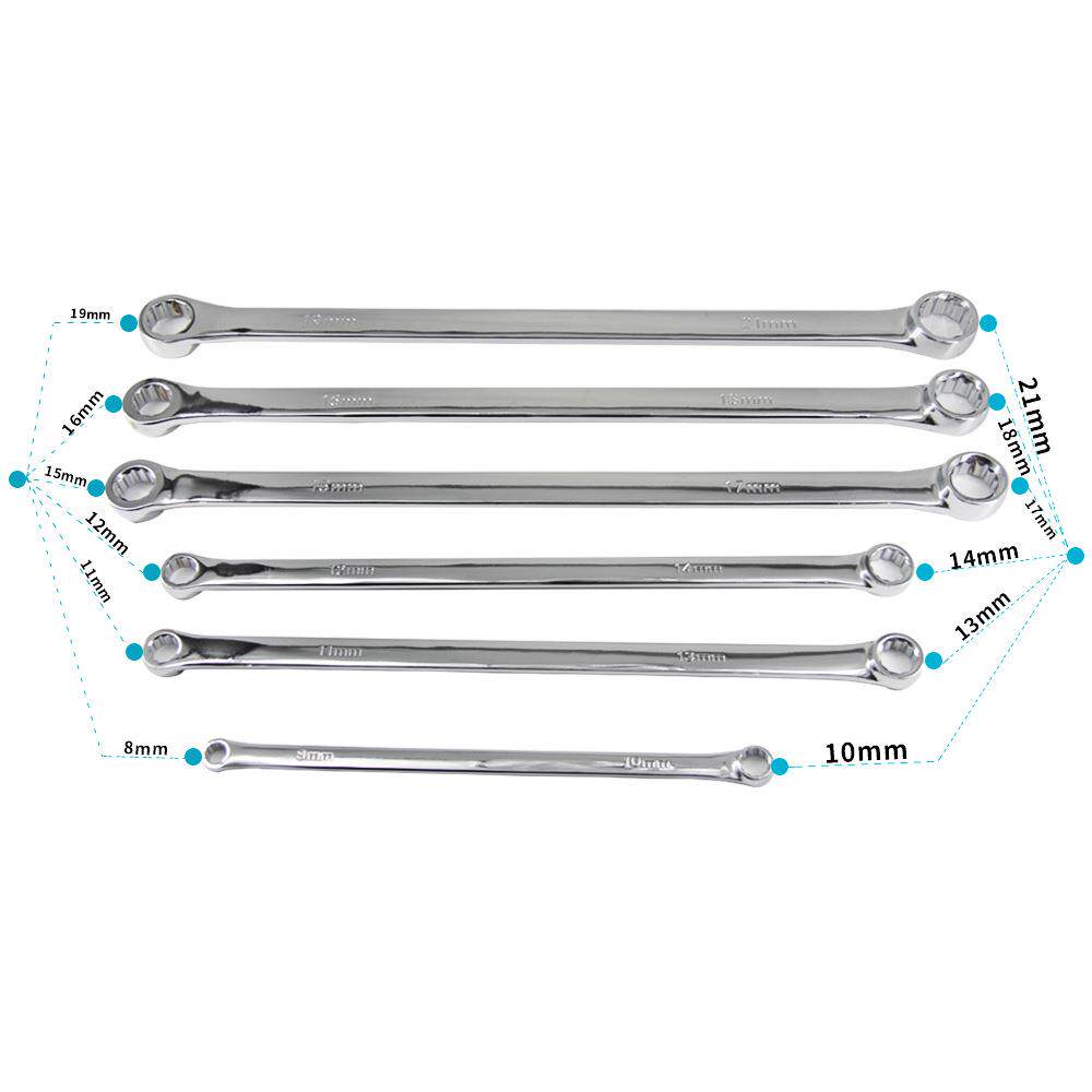 6件套快速扳手长航空PXF扳扳长手特四加轮定位底盘双梅花手汽修