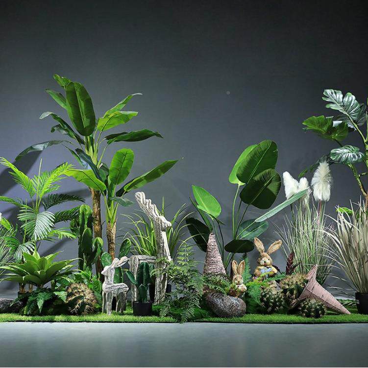 室内仿真绿植窗散造景旅人蕉天鸟草皮堂微景观户外尾FZLZZJ-0葵外
