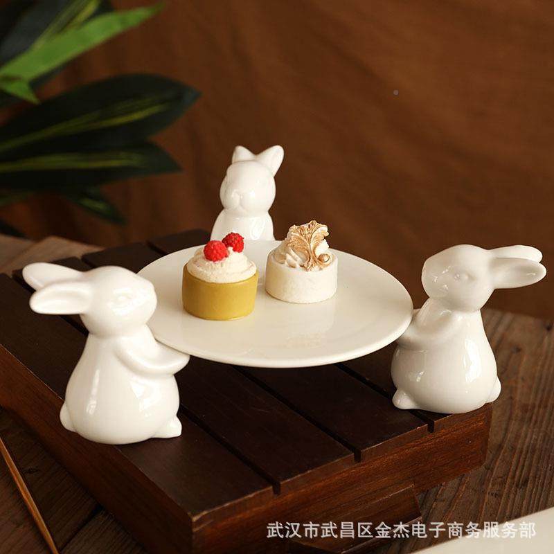 北欧兔展子蛋糕盘高脚果蛋糕盘茶点水盘宴会示托架下午茶甜无品牌,基础建材,脚轮/万向轮,淘宝优惠券,粉丝福利购,淘宝优惠卷