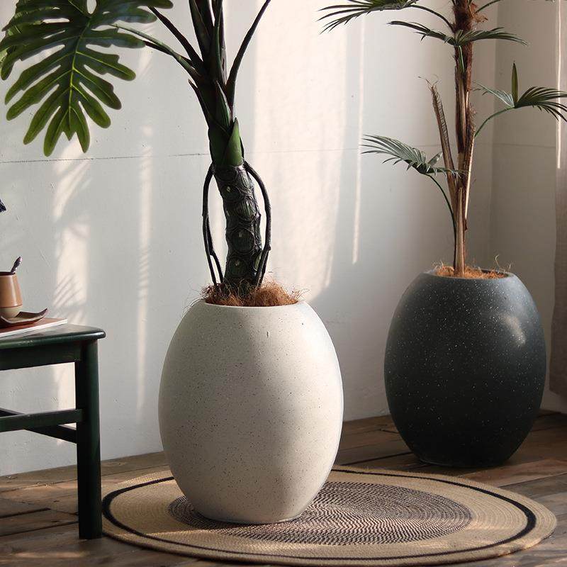 直销创意蛋壳镁泥花盆商场客厅阳台花园庭院落地装饰绿植花器,机械设备,其他机械设备,淘宝优惠券,粉丝福利购,淘宝优惠卷