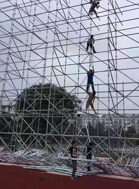 厂雷亚架黑色电泳线阵音响架力压架led大屏配重架音乐节网架