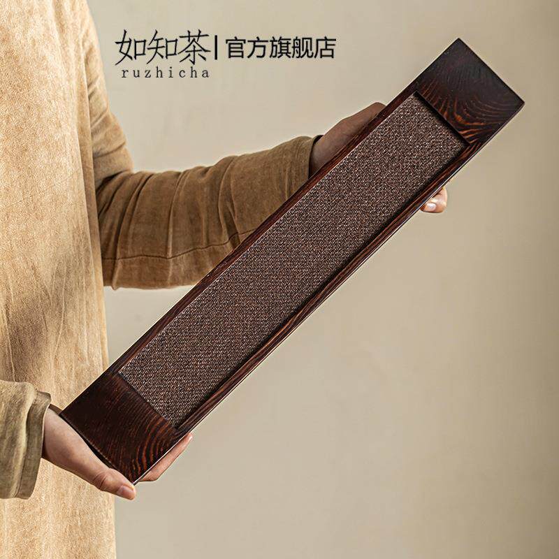 中式实木功夫杯架茶杯沥水置物收纳架单层晾杯托架茶具茶道零配件