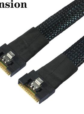 SlimSASSFF-86548i8X4.0全包防斜插插服务器高速连接线