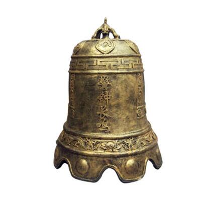 玻璃钢仿铜警钟长鸣雕塑法治廉政文化警世钟禁毒钟雕塑