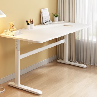 第二代恩荣天悦小白桌儿童实木学习桌椅套装升降桌学生家用写字桌