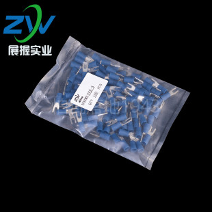 冷压护套接线端子 国标 紫铜叉形引进预绝缘端头 1000只 SV2