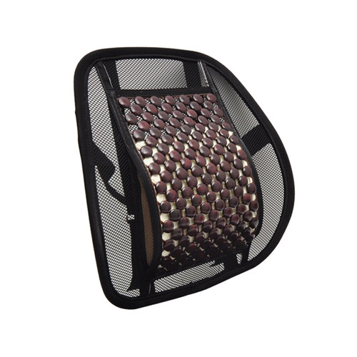 汽车腰靠垫司机腰垫木珠透气护腰办公室座椅腰枕靠枕夏季靠背车用