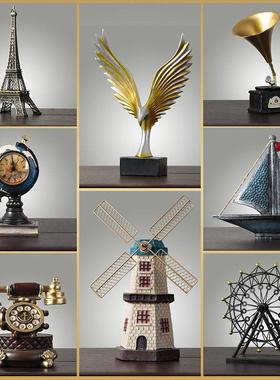 z.欧式客厅装饰摆件办公室摆设家居酒柜电视柜工艺品创意现代小摆