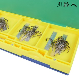 引路人海钓子线盒 钩盒 钩线盒鱼钩分组备钩盒适合长子线绑钩