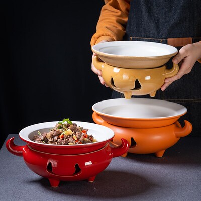 干锅蜡烛保温加热菜盘子炉座辣椒炒肉小炒黄牛肉炉座酒精明炉餐具