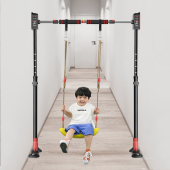 免打孔伸缩杆落地式 支撑杆秋千支架吊绳吊椅门框单杠配件绳子玩具