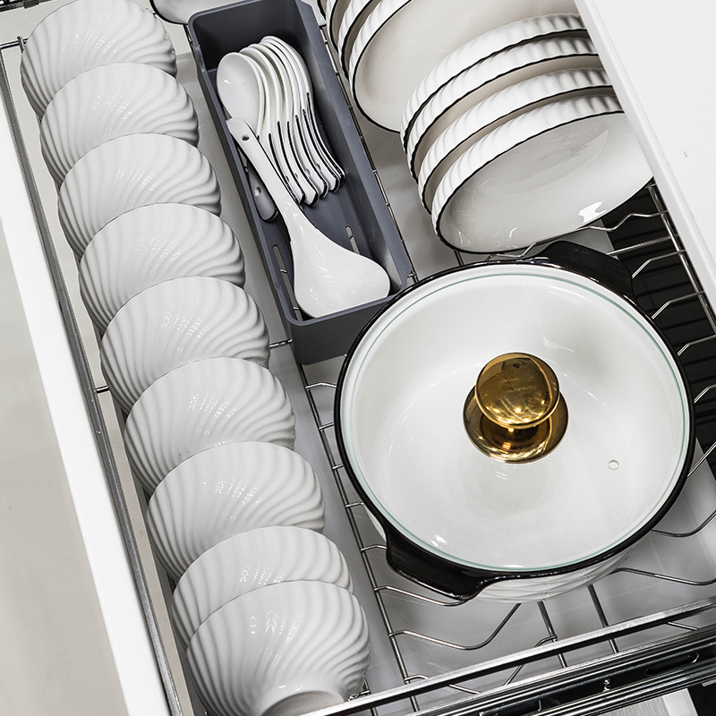 碗碟套装家用2024新款陶瓷餐具套装简约釉下彩碗盘筷组合乔迁送礼