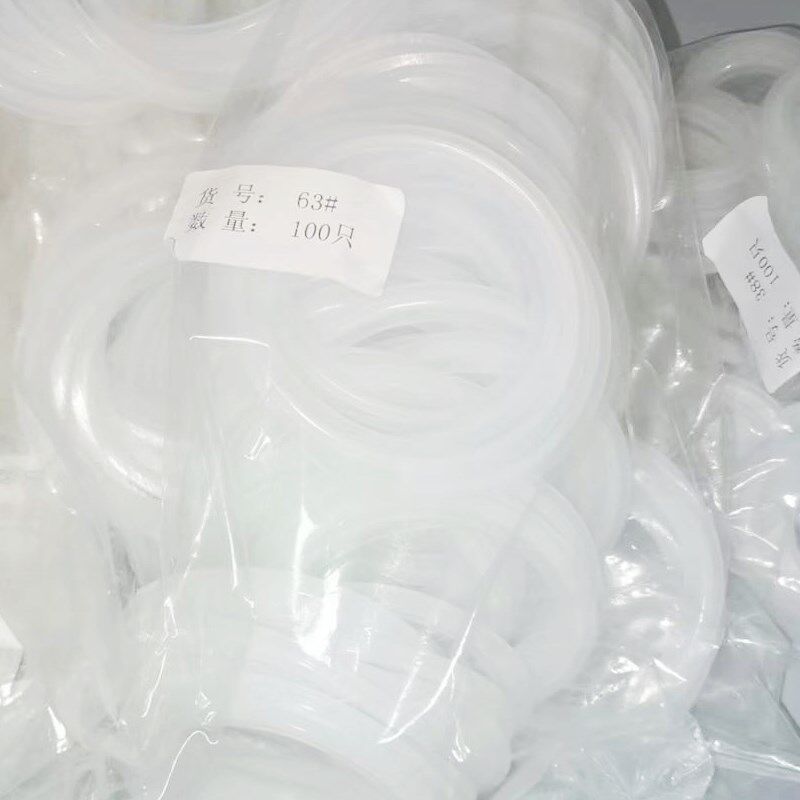 100装食品卫生级卡箍垫片不锈钢快装垫片O型卡盘硅胶密封圈硅胶垫