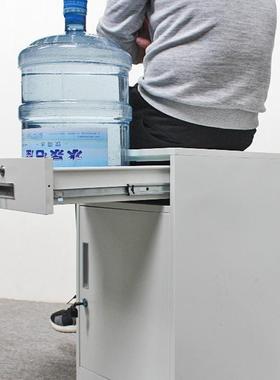 SSW-0063带锁铁下文件柜皮小制矮柜钢资料办公柜子储物桌抽屉柜床