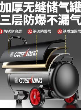 突冲斯小型空压机气空气压缩机打充气无油静音22NCQ0V木工喷漆奥