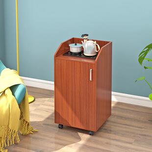 简易小899矮柜客厅茶水柜带轮墙边角放水桶柜子夹茶桌板缝式餐v柜