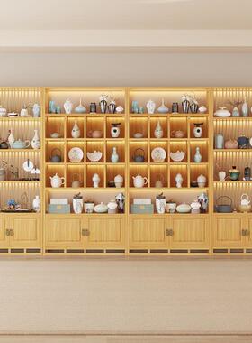 办件公室隔断置物收架客厅玄关简约展示架摆72924屏架风博古纳陈