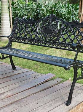 墅庭院外花园长JC201606椅凳花铸园阳户台铁别艺长椅靠背长排椅铝公园椅