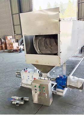 畜牧养殖场螺旋挤压80型猪1分离粪红斜筛固液WMO不锈钢薯渣液脱水