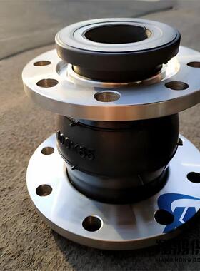 不钢法兰橡1胶径大小头DN62835*50PN.0锈三元乙丙异径橡胶变膨胀