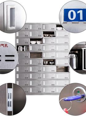 柜304不锈碗食盒堂员钢工餐具柜带锁餐盘柜工厂餐厅饭89334收纳存放柜