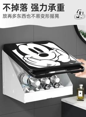 浴室置间架物洗澡放干净衣服所厕壁画收纳箱折OMS叠防水盒卫生柜