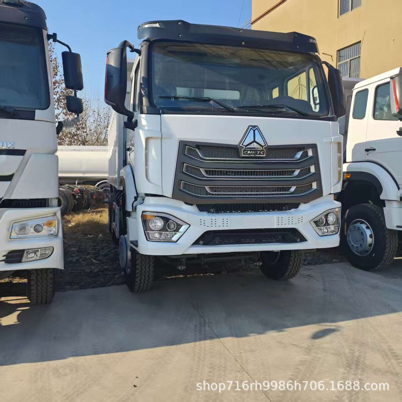 出口重汽豪瀚400马力双驱牵引车 豪沃重型卡车HOWO拖车头半挂货车