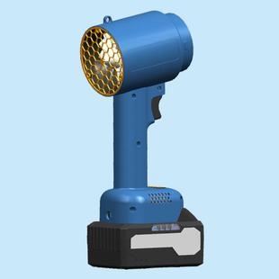 64mm涵道涡轮风扇无刷暴力风机水除尘除雪吹398大功率暴锂电吹风