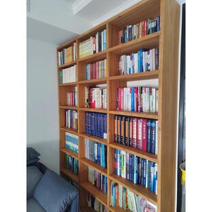 实木架落地隔断满YLK置物书架书架桌面原木墙子老榆木书格柜